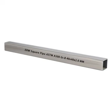 Tubes en acier carrés au carbone ASTM A500